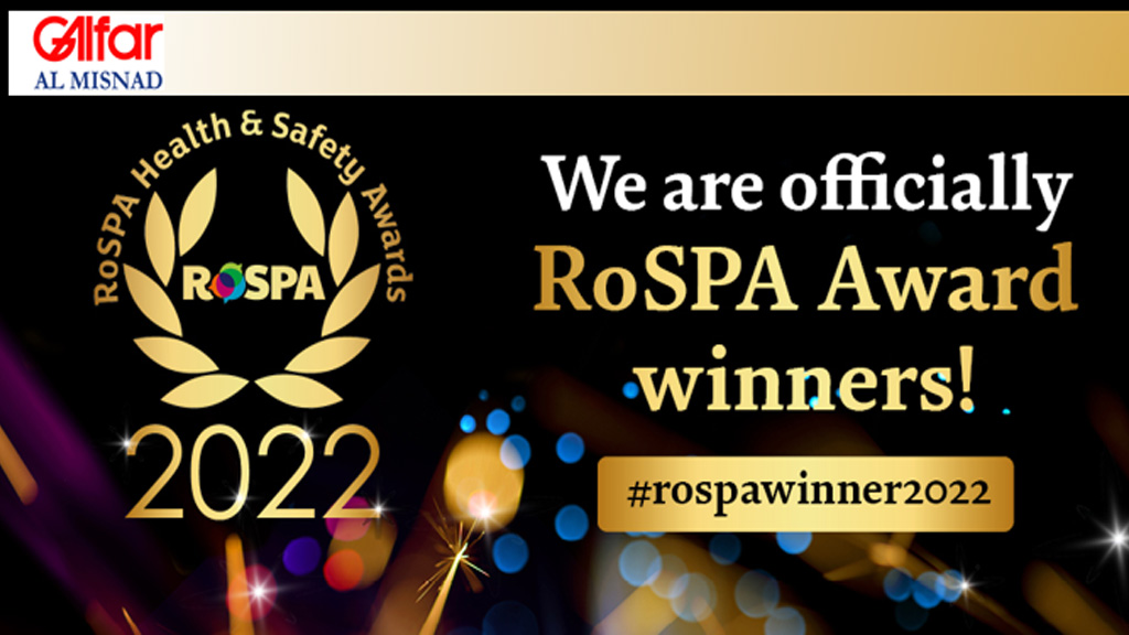 Galfar Al Misnad wins RoSPA Health & Safety – Gold Award 2022.